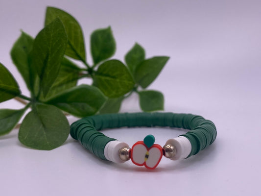 Single Heishi Bracelet - Apple
