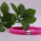 Solid Single Heishi Bracelet (Pink)