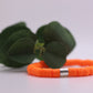 Solid Single Heishi Bracelet (Orange)