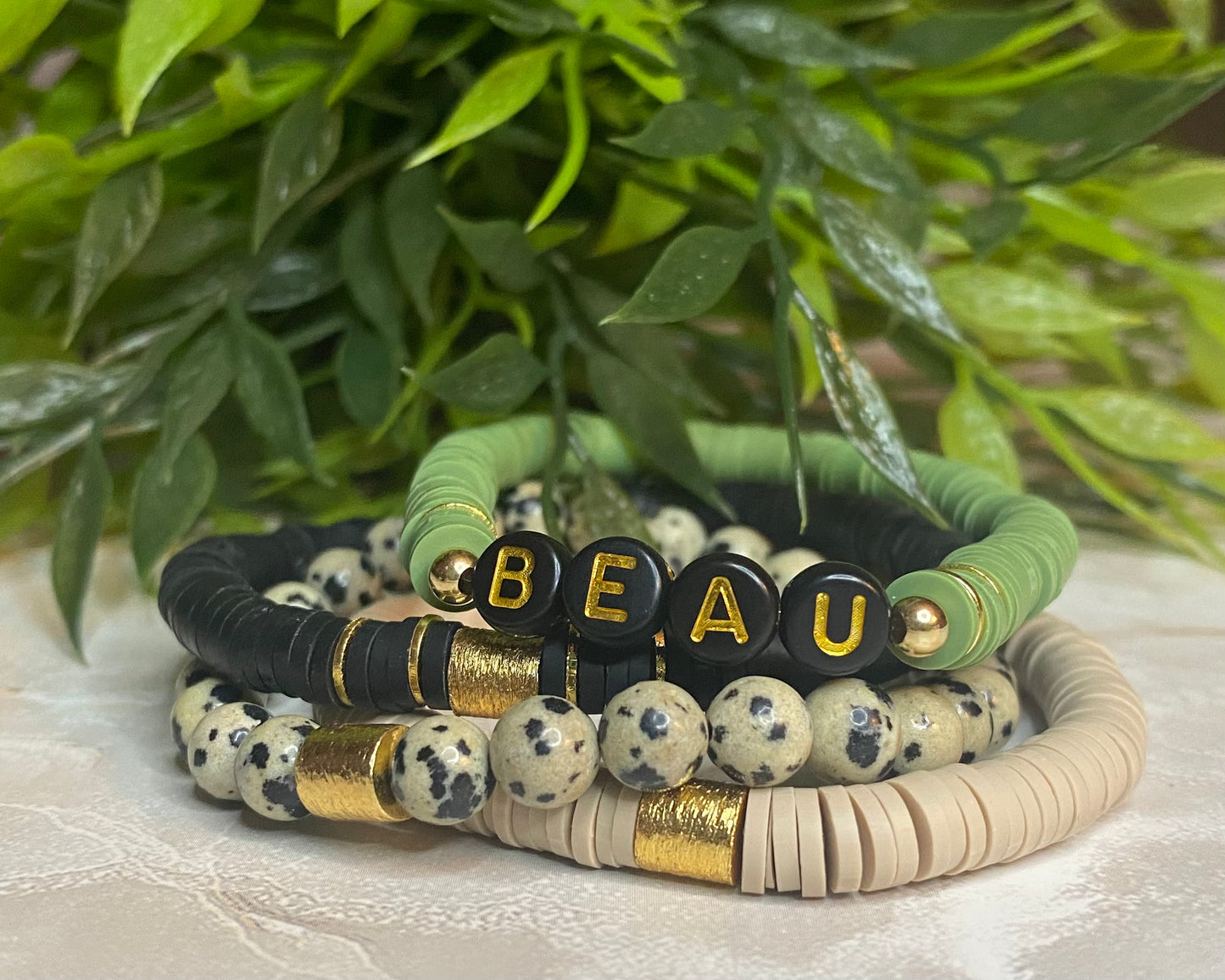 Kelsey - Multi-Colored Heishi Stack Bracelets